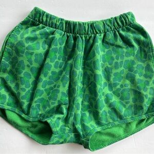 Clare V double Green jag sweatshorts EUC